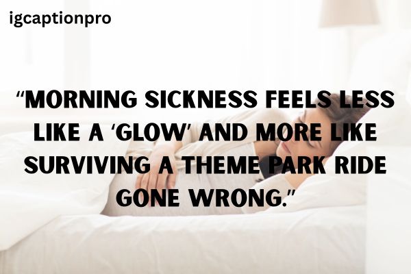 Funny Mom to Be Quotes About Morning Sickness & Mood Swings