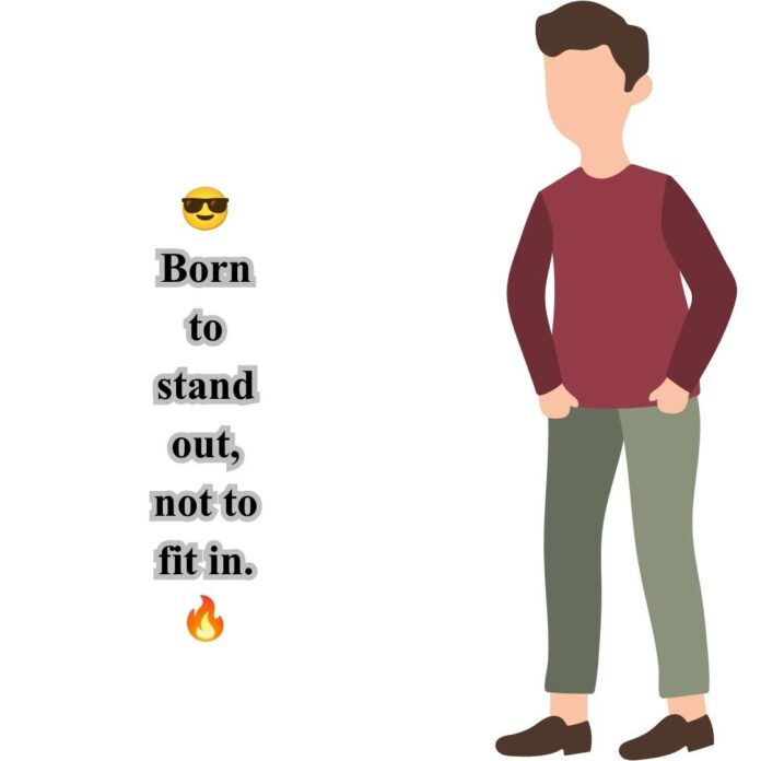attitude caption for boys